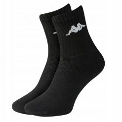 Skarpetki treningowe Kappa 303WIGO-001 3 pack. Czarne skarpetki damskie Kappa, bez wzorów. Za 16.90 zł.