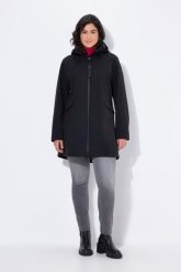 Damskie Kurtka softshellowa HYPRAR hydrofobowa kaptur. Czerwone kurtki sportowe damskie Ulla Popken, plus size, bez wzorów, z materiału, bez ramiączek, bez kaptura, trekkingowe. Za 639.99 zł.