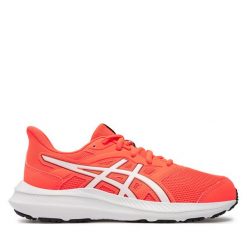Buty do biegania Asics. Czerwone obuwie sportowe damskie Asics, bez wzorów, bez zapięcia, do biegania. Za 149.99 zł.