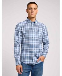 LEE MĘSKA KOSZULA LEE BUTTON DOWN ATLANTIC 112349957 L880015643. Koszule męskie Lee, l, bez wzorów, bez kołnierzyka, bez ramiączek. Za 179.99 zł.