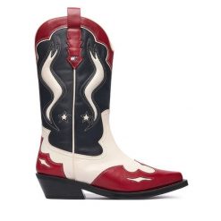 Kowbojki Tommy Hilfiger. Botki damskie Tommy Hilfiger, bez wzorów, bez obcasa, na słupku, bez zapięcia. Za 1,099.00 zł.