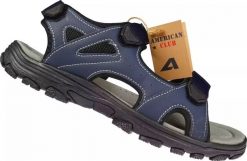 American Club Sandały męskie American Club MRL-119NA granatowe 45. Sandały męskie American CLUB, bez wzorów, sportowe, bez zapięcia. Za 129.00 zł.