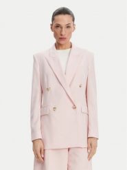 BOSS Marynarka Jaleto7 50537509 Różowy Regular Fit. Czerwone marynarki i żakiety damskie Boss, bez wzorów, z wełny, bez kołnierzyka, bez ramiączek. Za 1,169.00 zł.
