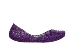 Baleriny Melissa Campana Papel AD Purple 010423, Fioletowy, Guma - 38. Fioletowe balerinki damskie Melissa, w ażurowe wzory, z gumy, bez obcasa, bez zapięcia. W wyprzedaży za 206.10 zł.