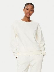 Armani Exchange Bluza 8NYMLG YJE5Z 1130 Beżowy Regular Fit. Brązowe bluzy damskie Armani Exchange, m, bez wzorów, z bawełny, bez ramiączek, bez kaptura. Za 269.99 zł.