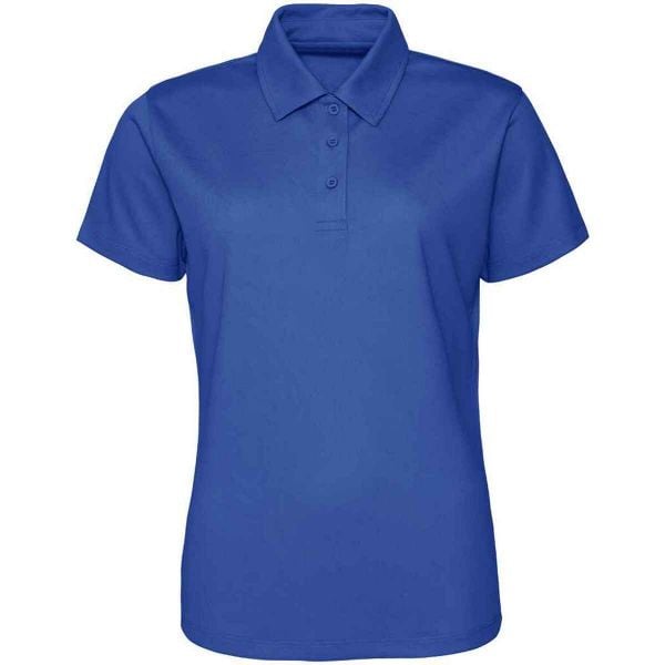 Damska Koszulka Polo. Niebieskie bluzki damskie JUST COOL, bez wzorów, bez kołnierzyka, bez ramiączek. Za 65.99 zł.