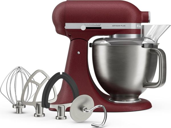 Mikser planetarny Artisan Plus 4,7 l bordowy. Czerwone miksery KITCHENAID. Za 3,999.00 zł.