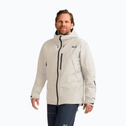 Kurtka narciarska męska Jack Wolfskin Flowline Pro 2L Ins. Brązowe kurtki sportowe męskie Jack Wolfskin, na zimę, l, bez wzorów, bez kaptura, narciarskie. Za 1,189.00 zł.