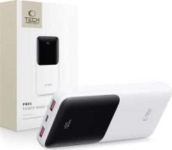 TECH-PROTECT PB01 POWER BANK 10000MAH 22.5W WHITE. Białe powerbanki TECH-PROTECT. Za 81.91 zł.