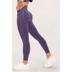Legginsy fitness damskie Gym Glamour seamless push up. Fioletowe legginsy damskie GYM GLAMOUR, bez wzorów. Za 169.99 zł.