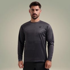 Koszulka rowerowa męska MTB Rogelli Advntr Core z długim rękawem. Szare bluzy męskie Rogelli, m, bez wzorów, sportowe, bez ramiączek, bez kaptura. Za 173.00 zł.