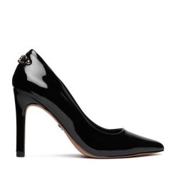 Szpilki Nine West. Czarne szpilki damskie Nine West, bez wzorów, bez obcasa, na szpilce, bez zapięcia. Za 279.99 zł.