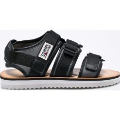 Tommy Jeans - Sandały. Czarne sandały męskie Tommy Jeans, bez wzorów, z gumy, bez zapięcia. W wyprzedaży za 179.90 zł.