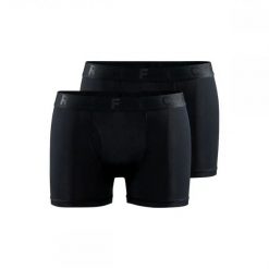 Craft Active Boxer 3-Inch 2-Pack – lekkie, oddychające bokserki. Czarne bokserki męskie Craft, bez wzorów, z elastanu. Za 356.95 zł.