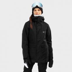 Kurtka snowboardowa premium damska Ultimate Gstaad. Czarne kurtki sportowe damskie SIROKO, na zimę, m, bez wzorów, bez ramiączek, bez kaptura, snowboardowy. Za 1,268.00 zł.