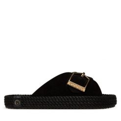 Klapki Bohonomad. Czarne klapki damskie Bohonomad, bez wzorów, bez obcasa, bez zapięcia. Za 219.99 zł.