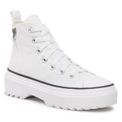 Trampki Converse. Białe trampki i tenisówki damskie Converse, bez wzorów, bez zapięcia. Za 249.99 zł.