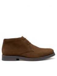Geox Trzewiki Uomo Claudio U0458A 00022 C6001 Brązowy. Brązowe botki męskie Geox, bez wzorów, ze skóry, bez obcasa, bez zapięcia. Za 339.99 zł.