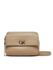 Calvin Klein Torebka Ck Pocket Camera Bag K60K613089 Brązowy. Brązowe torebki do ręki damskie Calvin Klein, bez wzorów, ze skóry, bez dodatków. Za 269.99 zł.