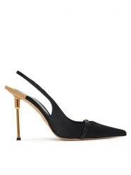 Elisabetta Franchi Szpilki SA29L61E2 Czarny. Czarne szpilki damskie Elisabetta Franchi, bez wzorów, z materiału, bez obcasa, na szpilce, bez zapięcia. Za 3,429.00 zł.