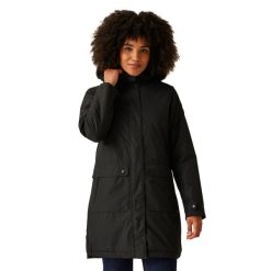 Parka Damska Sabinka II. Czarne parki damskie Regatta, m, bez wzorów, z elastanu, z kapturem. Za 172.99 zł.