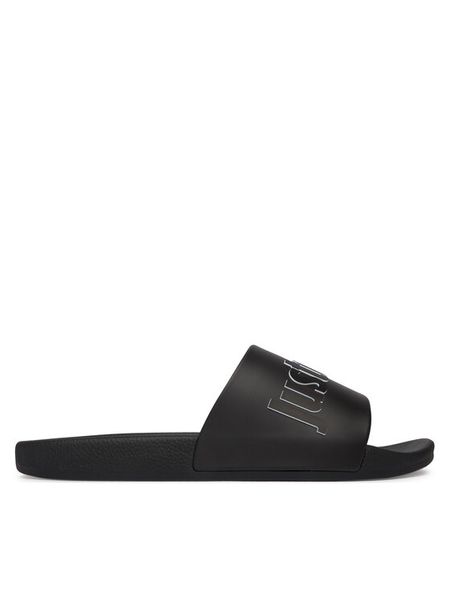 Just Cavalli Klapki 80QA3SZ1 ZSE50 Czarny. Czarne klapki męskie Just Cavalli, bez wzorów, z syntetyku, bez zapięcia. Za 174.99 zł.