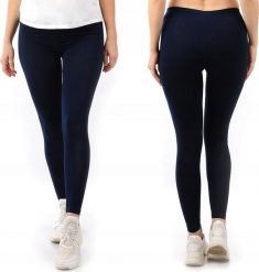 Legginsy damskie długie Polskie Getry Bawełniane Granatowe 5XL. Legginsy damskie LAEMI, bez wzorów, z bawełny. Za 39.99 zł.