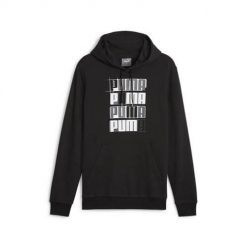 Bluza sportowa męska Puma Ess+ Logo Lab. Czarne bluzy sportowe męskie Puma, l, bez wzorów, z kapturem. Za 345.00 zł.