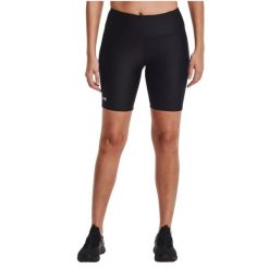 Spodenki sportowe damskie Under Armour HG Bike Shorts. Czarne obuwie sportowe damskie Under Armour, bez wzorów, z elastanu, bez zapięcia, rowerowe. Za 233.50 zł.