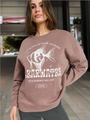 Bluza z nadrukiem - fioletowy. Fioletowe bluzy damskie Sinsay, l, bez wzorów, bez ramiączek, bez kaptura. W wyprzedaży za 24.99 zł.