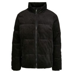 Kurtka Urban Classics boxy corduroy puffer. Czarne kurtki męskie Urban Classics, m, bez wzorów, z puchu, retro, bez kaptura. Za 388.00 zł.