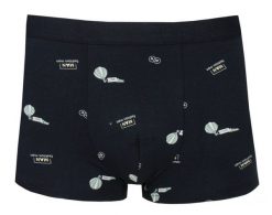 Obcisłe Bokserki, Majtki z Elastanem - Alties - Czarne, Wzór w Balony. Czarne bokserki męskie Alties, bez wzorów, z bawełny. Za 35.00 zł.