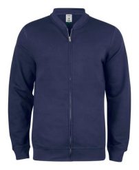 Clique Premium OC Kardigan z zamkiem z bawełny organicznej. Niebieskie swetry męskie CLIQUE, m, bez wzorów, z bawełny, bez kołnierzyka, bez ramiączek. Za 279.65 zł.
