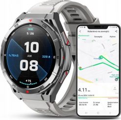 SMARTWATCH MĘSKI GPS ZEGAREK WODOODPORNY KOMPAS AMOLED BAROMETR ROZMOWY PL. Zegarki męskie JG Smart, bez wzorów. Za 299.99 zł.