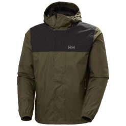 Kurtka wodoodporna z kapturem Helly Hansen Vancouver Fleece Lined. Zielone kurtki męskie Helly Hansen, m, bez wzorów, z polaru, casualowe, z kapturem. W wyprzedaży za 584.60 zł.