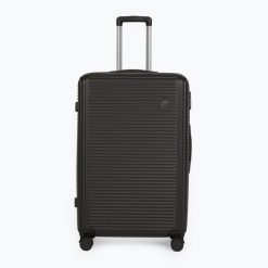 Walizka podróżna KADVA Palero 95. Czarne walizki damskie KADVA, bez wzorów, z materiału, duże. Za 179.99 zł.