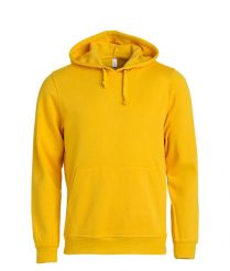 Clique Basic Hoody bluza z kapturem unisex lemon. Żółte bluzy damskie CLIQUE, xs, bez wzorów, z bawełny, bez ramiączek, z kapturem. Za 172.80 zł.