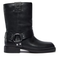 Botki Tory Burch. Czarne botki damskie Tory Burch, bez wzorów, bez obcasa, na płaskiej podeszwie, bez zapięcia. Za 2,629.00 zł.