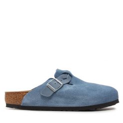 Klapki Birkenstock. Żółte klapki damskie Birkenstock, bez wzorów, bez obcasa, bez zapięcia. Za 469.99 zł.