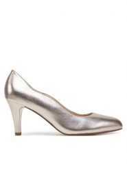 Caprice Szpilki 9-22402-44 Złoty. Żółte szpilki damskie Caprice, bez wzorów, ze skóry, bez obcasa, na szpilce, bez zapięcia. Za 256.99 zł.