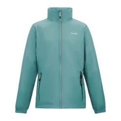 Kurtka Wodoodporna Damska Corinne IV. Niebieskie kurtki sportowe damskie Regatta, na wiosnę, xs, bez wzorów, z materiału, bez ramiączek, z kapturem, trekkingowe. Za 220.99 zł.