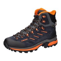 Buty trekkingowe męskie Lowa Randir Mid Gtx. Niebieskie trekkingi męskie Lowa, na lato, z materiału, za kostkę, bez zapięcia. Za 1,266.00 zł.