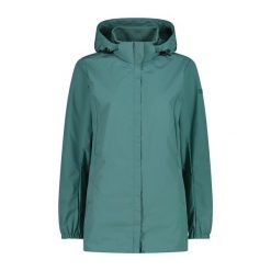 Parka damska turystyczne CMP 35Z5436. Zielone parki damskie CMP, s, bez wzorów, bez kaptura. W wyprzedaży za 523.50 zł.