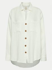 Billabong Koszula Swell ABJWT00487 Biały Relaxed Fit. Białe koszule damskie Billabong, l, bez wzorów, z bawełny, bez kołnierzyka, bez ramiączek. Za 159.99 zł.