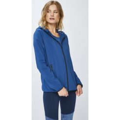 Reebok - Kurtka Woven. Niebieskie kurtki damskie Reebok, s, bez wzorów, z materiału, z kapturem. W wyprzedaży za 129.90 zł.
