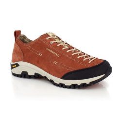 Buty trekkingowe FOLIN - Cegła. Czerwone obuwie trekkingowe damskie Kimberfeel, z materiału, bez zapięcia. Za 409.99 zł.