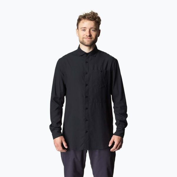 Koszula męska Houdini Longsleeve Shirt. Czarne koszule męskie Houdini, m, bez wzorów, z materiału, bez kołnierzyka, bez ramiączek. Za 469.99 zł.