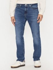Tommy Jeans Jeansy Ryan DM0DM20559 Granatowy Slim Fit. Niebieskie jeansy męskie Tommy Jeans, z bawełny. Za 269.99 zł.