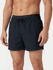 EA7 Emporio Armani Szorty kąpielowe 7M001689 AF21074 UB102 Granatowy Regular Fit. Niebieskie kąpielówki męskie EA7 Emporio Armani, bez wzorów, z syntetyku. Za 399.99 zł.