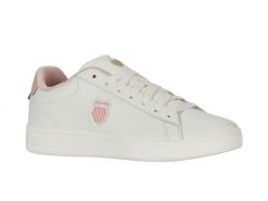 Buty sportowe K-Swiss COURT SHIELD II (94412-165-M). Białe obuwie trekkingowe damskie K-SWISS, z materiału, bez zapięcia. Za 139.00 zł.